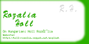 rozalia holl business card